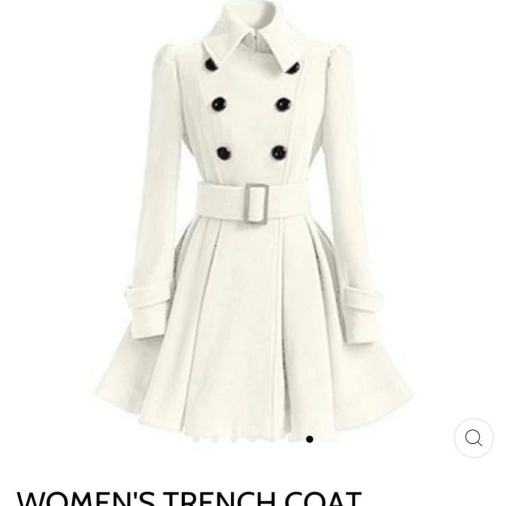 Elegant White Trench Coat